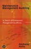 Maintenance Management Auditing (Hardcover) - Anthony Kelly Photo