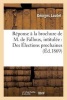 Reponse a la Brochure de M. de Falloux, Intitulee: Des Elections Prochaines (French, Paperback) - Laudet Photo