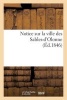 Notice Sur la Ville Des Sables-D'Olonne (French, Paperback) - Sans Auteur Photo