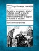 Synods or Law-Courts - A Brief Historical Sketch of Church Jurisdiction: With Special Reference to the Law of Appeal in Matters of Doctrine. (Paperback) - John Silvester Davies Photo