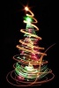 A Christmas Tree Made of Neon Light - Blank 150 Page Lined Journal for Your Thoughts, Ideas, and Inspiration (Paperback) - Unique Journal Photo