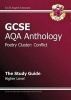 GCSE Anthology AQA Poetry Study Guide (Conflict) Higher (A*-G Course) (Paperback) - CGP Books Photo