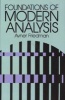 Foundations of Modern Analysis (Paperback) - Avner Friedman Photo