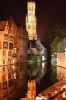 Night Shot of Bruges Belgium Journal - 150 Page Lined Notebook/Diary (Paperback) - Cool Image Photo