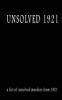 Unsolved 1921 (Paperback) - MR Pat Finn Photo