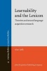 Learnability and the Lexicon - Theories and Second Language Acquisition Research (Hardcover) - Alan Juffs Photo