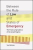 Between the Rule of Law and States of Emergency - The Fluid Jurisprudence of the Israeli Regime (Hardcover) - Yoav Mehozay Photo