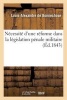 Necessite D'Une Reforme Dans La Legislation Penale Militaire (French, Paperback) - Bonnechose Photo