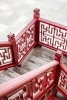 Elegant Red Wooden Stairway in China Journal - 150 Page Lined Notebook/Diary (Paperback) - Cs Creations Photo