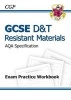 GCSE D&T Resistant Materials AQA Exam Practice Workbook (Paperback) - CGP Books Photo