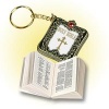 Smallest Bible Keychain - Gold/White (Package of 12) -  Photo