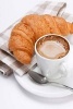 Continental Breakfast with Coffee and a Croissant Journal - 150 Page Lined Notebook/Diary (Paperback) - Cs Creations Photo