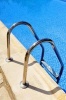 Stainless Steel Ladder in the Swimming Pool Journal - 150 Page Lined Notebook/Diary (Paperback) - Cool Image Photo