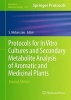 Protocols for in Vitro Cultures and Secondary Metabolite Analysis of Aromatic and Medicinal Plants 2016 (Hardcover, 2nd Revised edition) - Shri Mohan Jain Photo