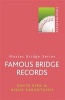 Famous Bridge Records (Paperback) - David Bird Photo