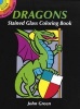 Dragons Stained Glass Coloring Book (Staple bound) - John Green Photo