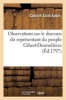 Observations Sur Le Discours Du Representant Du Peuple Gibert-Desmolieres (French, Paperback) - Camille Saint Aubin Photo