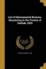 List of Monumental Brasses, Remaining in the County of Suffolk, 1903 (Paperback) - Edmund B 1848 Farrer Photo