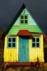 A Colorful Rustic House and Dark Storm Clouds Journal - 150 Page Lined Notebook/Diary (Paperback) - Benton Press Photo