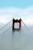 Golden Gate Bridge Blanketed in Fog - Blank 150 Page Lined Journal for Your Thoughts, Ideas, and Inspiration (Paperback) - Unique Journal Photo