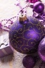 Pretty Purple Christmas Ornaments Journal - 150 Page Lined Notebook/Diary (Paperback) - Cs Creations Photo