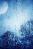 A Painting of Blue Moonlight and Trees - Blank 150 Page Lined Journal for Your Thoughts, Ideas, and Inspiration (Paperback) - Unique Journal Photo