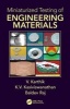 Miniaturized Testing of Engineering Materials (Hardcover) - V Karthik Photo