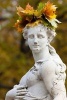 Ancient Marble Statue with a Wreath of Autumn Leaves Journal - 150 Page Lined Notebook/Diary (Paperback) - Cs Creations Photo