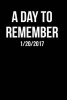 A Day to Remember 1/20/2017 - Blank Lined Journal - 6x9 - Inauguration Day (Paperback) - Passion Imagination Journals Photo