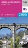 Leeds & Bradford, Harrogate & Ilkley (Sheet map, folded, February 2016 ed) - Ordnance Survey Photo