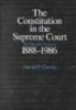 The Constitution in the Supreme Court - Second Century, 1888-1986 (Paperback, New edition) - David P Currie Photo