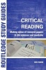 Critical Reading - Making Sense of Research Papers in Life Sciences and Medicine (Paperback, New Ed) - Ben Yudkin Photo