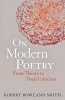 On Modern Poetry - From Theory to Total Criticism (Paperback, New) - Robert Rowland Smith Photo