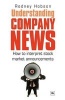 Understanding Company News - How to Interpret Stock Market Announcements (Paperback) - Rodney Hobson Photo