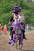 Purple Knight Riding His Horse at the Tournament - Blank 150 Page Lined Journal for Your Thoughts, Ideas, and Inspiration (Paperback) - Unique Journal Photo