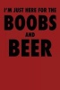 I'm Just Here for the Boobs and Beer - Blank Lined Journal - 6x9 - Funny Gag Gift (Paperback) - Active Creative Journals Photo