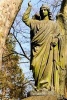 An Angel Statue in the Forest - Blank 150 Page Lined Journal for Your Thoughts, Ideas, and Inspiration (Paperback) - Unique Journal Photo