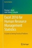 Excel 2016 for Human Resource Management Statistics - A Guide to Solving Practical Problems (Paperback) - Thomas J Quirk Photo