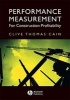 Performance Measurement for Construction Profitability (Paperback) - Clive Thomas Cain Photo