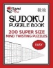  Sudoku Puzzle Book, 200 Easy Super Size Mind Twisting Puzzles - One Gigantic Puzzle Per Letter Size Page (Paperback) - Twisted Mind Photo