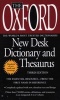 The Oxford New Desk Dictionary and Thesaurus (Paperback, 3rd) - Oxford University Press Photo