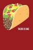 Tacos Is Bae - Taco Emoji - Blank Lined Notebook - 6x9 - 108 Pages (Paperback) - Passion Imagination Journals Photo