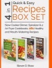 Quick & Easy Recipes Box Set 4 in 1 - Slow Cooker Dinner, Spiralizer & 2 Air Fryer Cookbooks. 161 Healthy and Mouth-Watering Recipes (Paperback) - Steven D Shaw Photo