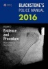 Blackstone's Police Manual 2016, Volume 2 - Evidence and Procedure (Paperback) - David Johnston Photo