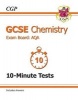 GCSE Chemistry AQA 10-Minute Tests (Including Answers) (A*-G Course) (Paperback) - CGP Books Photo