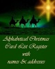 Alphabetical Christmas Card List Register with Names & Addresses (Paperback) - Anthea Peries Photo