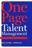 One Page Talent Management - Eliminating Complexity, Adding Value (Hardcover) - Marc Effron Photo