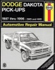 Dodge Dakota Pick-ups (87-96) Automotive Repair Manual (Paperback, 3rd Revised edition) - Brian Styve Photo