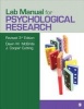 Lab Manual for Psychological Research (Paperback) - Dawn M McBride Photo