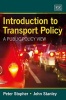 Introduction to Transport Policy - A Public Policy View (Hardcover) - Peter Stopher Photo